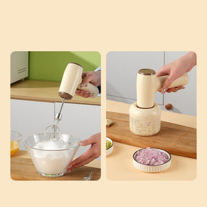 2 In 1 Electric Garlic Chopper USB Rechargeable Vegetable