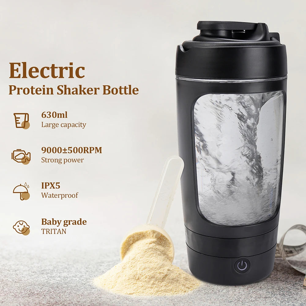 650ml Electric Shaker Bottle Portable Whey Protein Shaker Automatic Stirring Blender Multipurpose Juice Mixer Cups Fitness Work