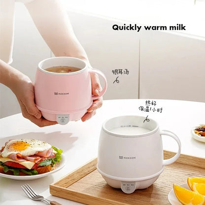 MOKKOM Smart Milk Heating Cup Office Health Cup 300W Multifunction Electric Hot Water Cup 3 Gear Quick Hot Milk/Coffee Cup