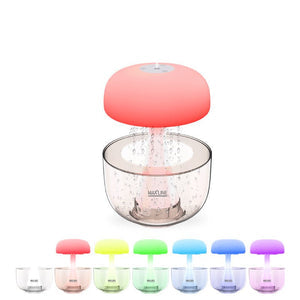 Jellyfish Raindrop Humidifier Ultrasonic Atomization Seven-color Ambience Light Cloud Rain Aroma Diffuser Home Decor