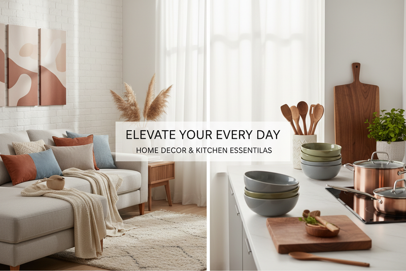 store bannar show on home decor & kitchen item